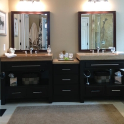 travertine-vanity-sinks-after-remodel-d04c8c5b0f67cf34a61ba0f24453822b Master Bath Remodel (Parker, CO)