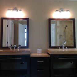 unique-double-vanity-travertine-21c3e1b839052f1d193e7f65dc706f48 Master Bath Remodel (Parker, CO)