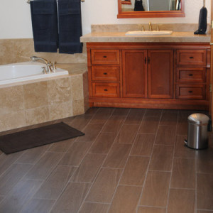 richard k bathroom woodgrain tile floor
